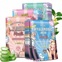 Hyaluronic Acid Moisturizing Korean Face Mask Collagen Sheet Mask Acne Treatment Facial Mask Skin Care Korean Cosmetics